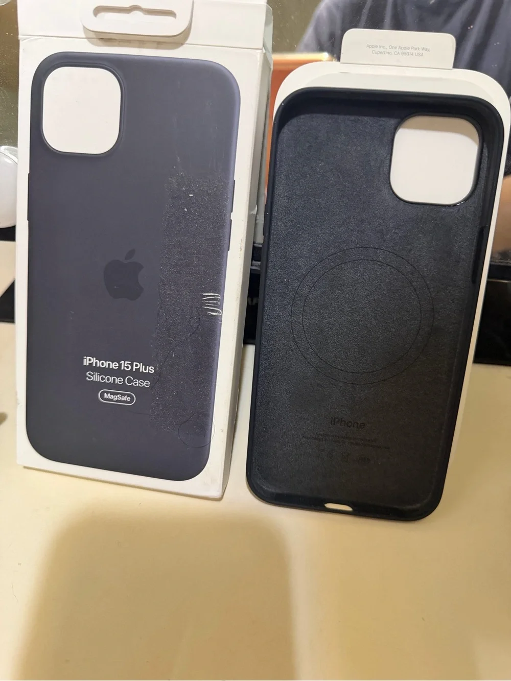 Apple Silicone Case for iPhone 15 Plus - Midnight